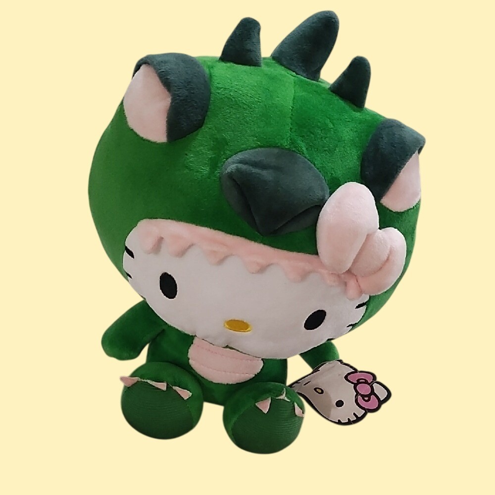 Hello Kitty Dino‎ Green Plush Toy